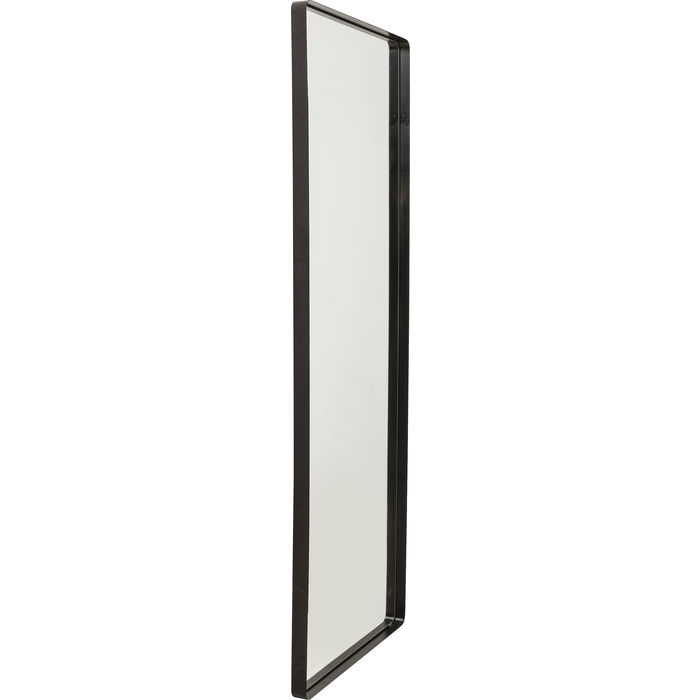 Heilmetz Espejo de pie con marco de metal negro 120x37cm espejo de pared  espejo de cuerpo